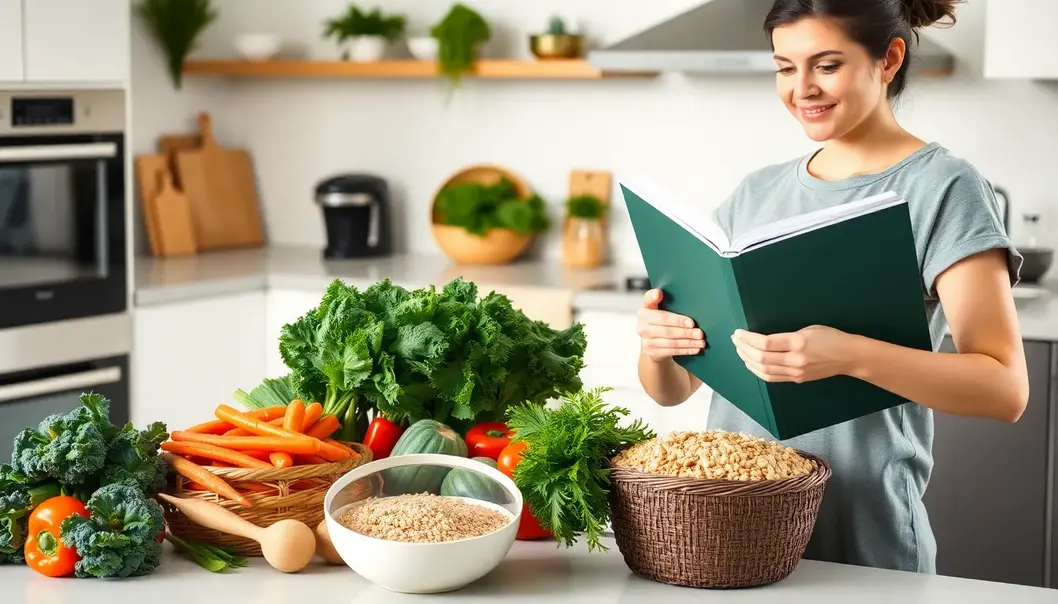 A modern kitchen filled with essential plant-based ingredients.
