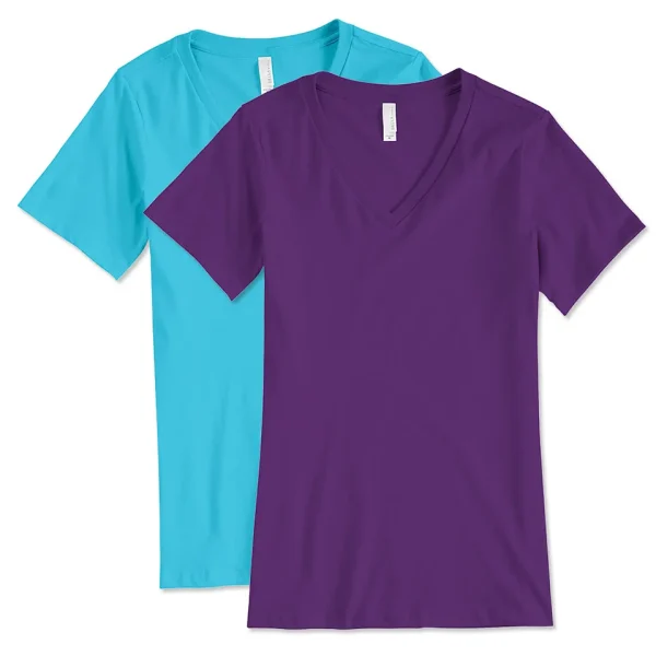 Bella + Canvas Women's V-Neck Custom T-shirt Printing