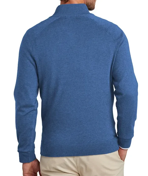Brooks Brothers Stretch Custom Quarter Zip Sweatshirt