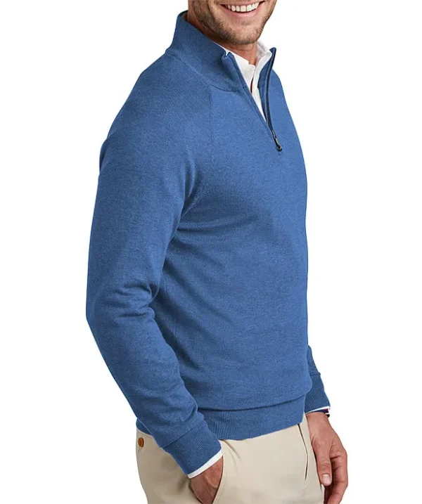 Brooks Brothers Stretch Custom Quarter Zip Sweatshirt