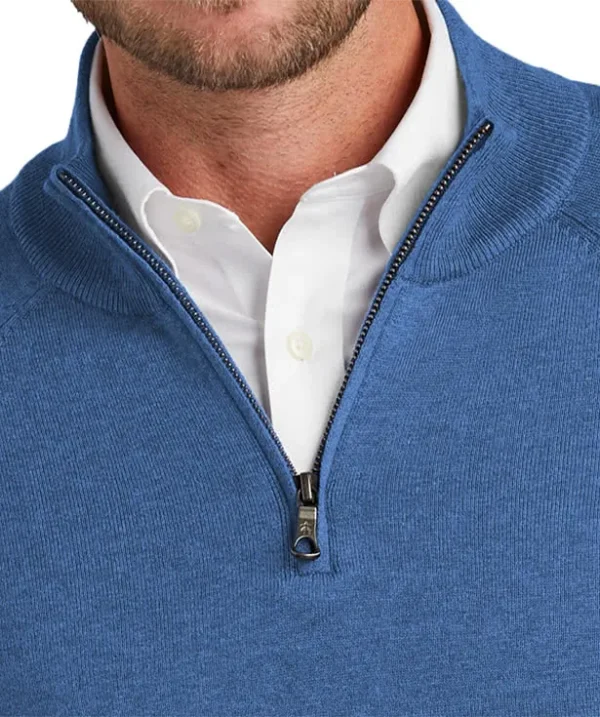 Brooks Brothers Stretch Custom Quarter Zip Sweatshirt