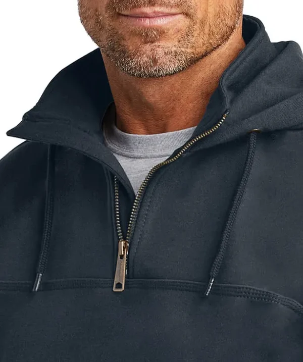 Defender Paxton Heavyweight Custom  Quarter Zip Hoodie
